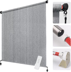 Coolaroo Roller Shade Motor,for Coolaroo Outdoor Shades Fit 38mm Shade Tube, Rechargeable Battery Powered Motor Kit with Controller