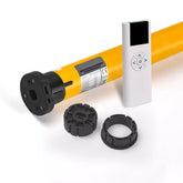 Electric Retractable Patio Screens Motor,AM35 Zigbee Screens Motor,6Nm High Torque,Rechargeable, Solar-Powered Patio Screens Motor