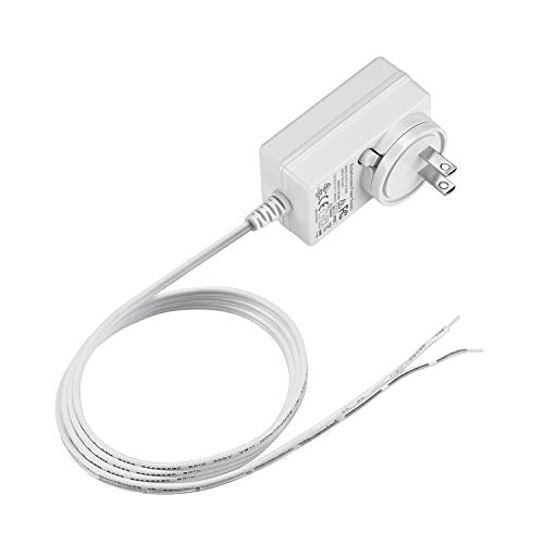 Rollerhouse DC 12V/24V Plug-in Transformer DC Wall Adapte,White.