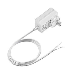 Rollerhouse DC 12V/24V Plug-in Transformer DC Wall Adapte,White.