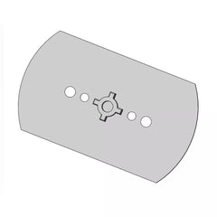 Roller Blind Bracket Adapter Plates Big, Spacing 49mm Mounting Plates for Electric Blind Motor