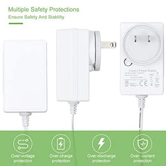 Rollerhouse DC 12V/24V Plug-in Transformer DC Wall Adapte,White.