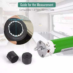 DM25DS Replace EL-4280-1230, EL-4260-1250, EL-4280P,EL-4270P 12V RV Electric Roller Shade| 1-3/16” RV Replacement Shades