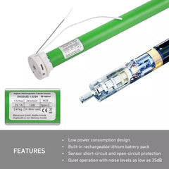 DM25LEZ Zigbee Smart Roller Blinds Motor - Compatible with Alexa & Google Assistant (Replaces DM25LE/DM25LEU-1.1/20)