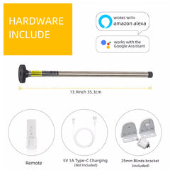 AM15-03/35-ES-E Roller Blinds Motor for 17mm/25mm/28mm Motorized Roller Shade Tube, Work With Mini Smart Blinds