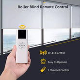 AC114-01 RF 433.92 Wireless Control, 1 Channel Blinds Controller for Motorized Roller Shades and Blinds