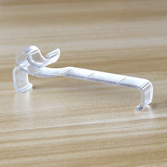 2.5 Inch Clear Blind Clips - Invisible Mounting Brackets for Horizontal Venetian Blinds (10 Pack)