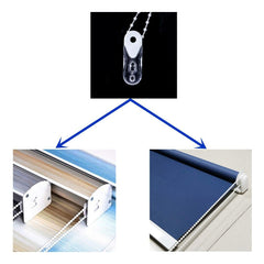 Crystal Clear Roller Shade Pull Handles - 2 Pack Oval Decorative Pulls