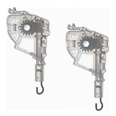 Venetian Blind Tilt Gear Hook - 7/32" Hexagonal Quadrilateral FM Connector for Louver Blinds 2PCS