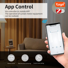 Zigbee Smart Electric Curtain Motor Intelligent Shutter Support Voice Control for Alexa Google Assistant SmartThings 22.5CM