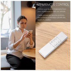 Smart Roller Blinds Motor for 1"(25mm) OD Tube, for Alexa,GoogleHome,Rechargeable.