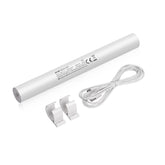 12V Lithium Ion Rechargeable Pack Wand - Power and Charge Blinds, Shades Curtains - 2600mAh, Output 5V 1A, Easy to Install - Includes Wall Mounting Clips,Type-C Cable