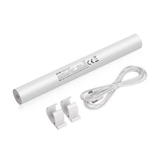 12V Lithium Ion Rechargeable Pack Wand - Power and Charge Blinds, Shades Curtains - 2600mAh, Output 5V 1A, Easy to Install - Includes Wall Mounting Clips,Type-C Cable