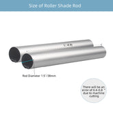 Roller Shades Tube,1-1/2"(38mm) Aluminum Tube,Roller Blinds Tube - 1 PCS