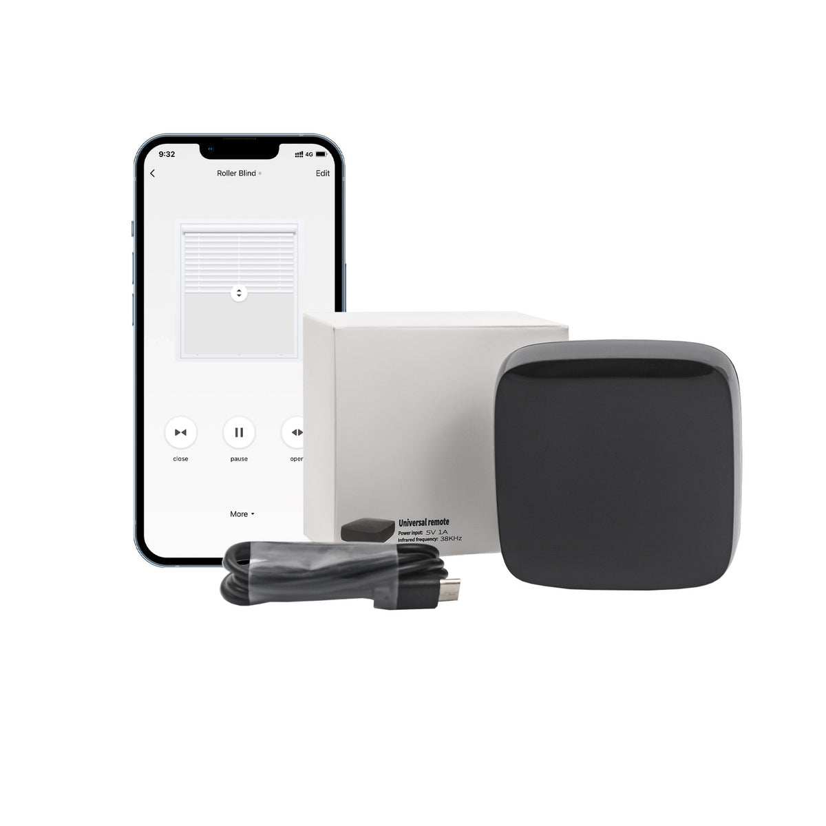 RF Transmitter Bridge to WIFI, Roller Shade Motor RF hub, Remote Control hub Work with Alexa, Google Home.