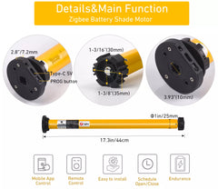 Zigbee Blinds Motor For 38mm Shade Tube