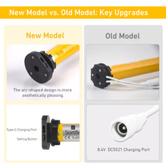 AM25-ES-E Blinds Motor: Remote Control Rechargeable Battery Roller Blinds Motor kit