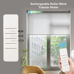 Rechargeable Roller Shades Motor Kit Wireless RF Controller.