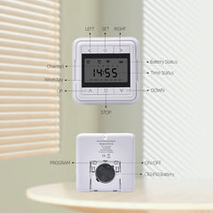 AC151-06 Timer 6 Channels 433M Remote Control For Motorized Shade/Blinds/Shutter.