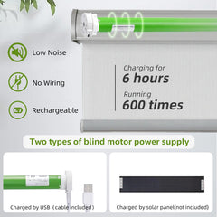 Rechargeable Roller Shades Motor Kit Wireless RF Controller.