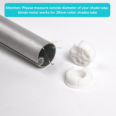 Electric Sun Shades Outdoor Motor Kit  for Coolaroo Shade Screen, Coolaroo Blind Conversion Motor for 28mm Tube, Rechargeable Battery Powered Motor Kit with Controller