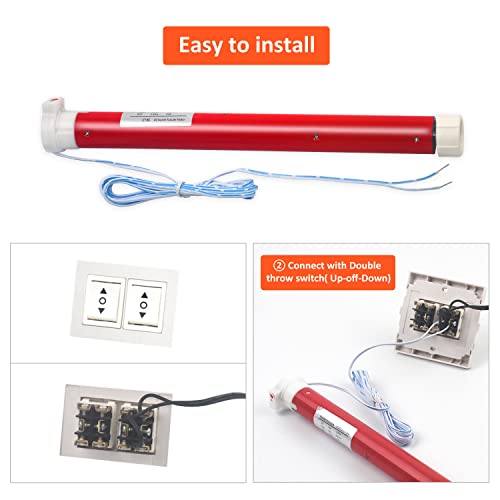 BOFU ES2512 DC 12V Switch Control 1.5 Roller Tube