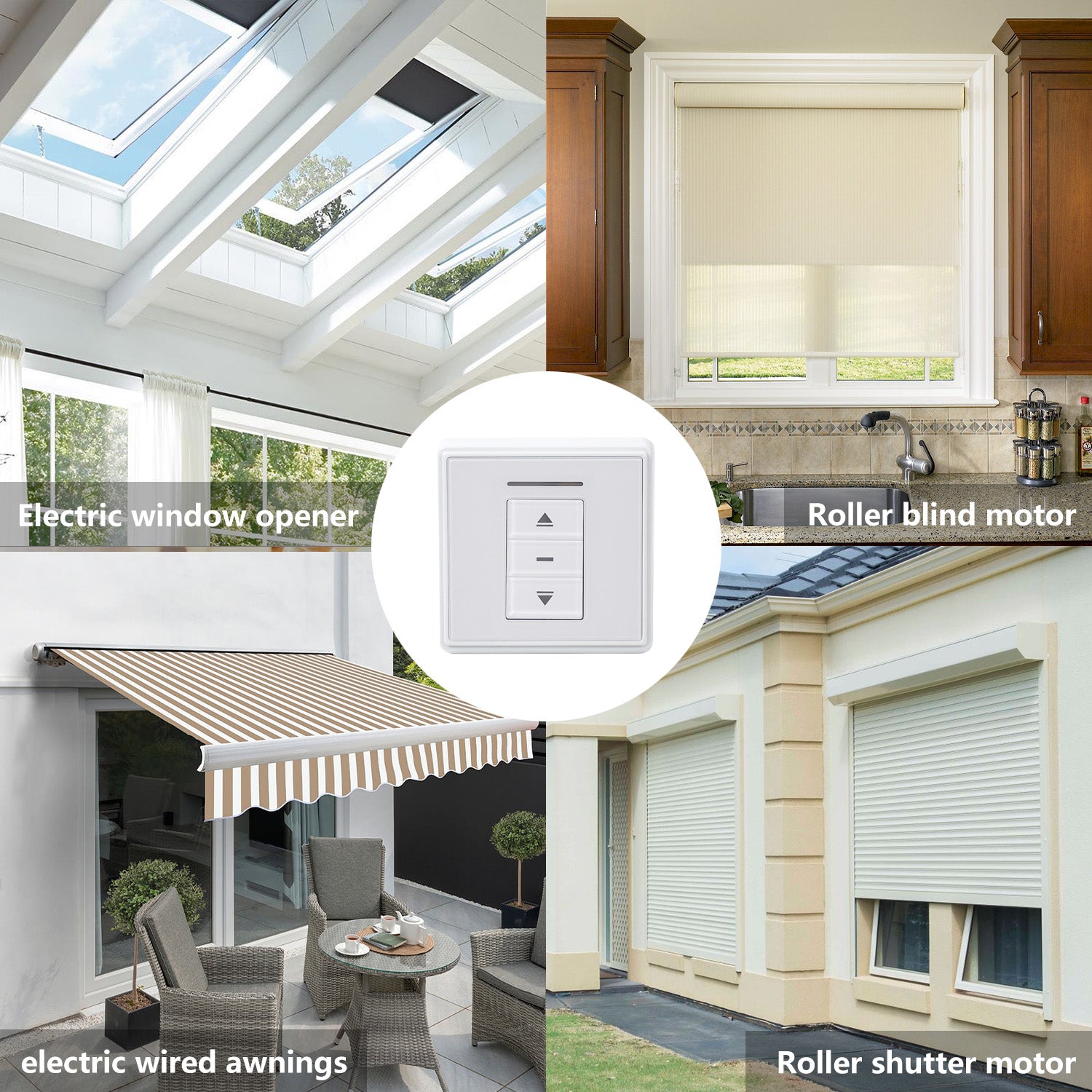 24V Motor Controller: AC227 DC Motor Radio Receiver Wall Mounted Receiver Output 24V DC/4.5A for Tubular Motor.