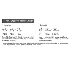 DC2702 433mhz 15 Channel RF Transmitter/Remote Controller for Curtain Motor DT52E/KT82TN/DT360.