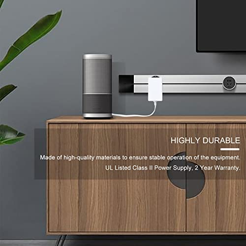 Rollerhouse  DC 12V/24V Plug-in Transformer DC Wall Adapte,White.