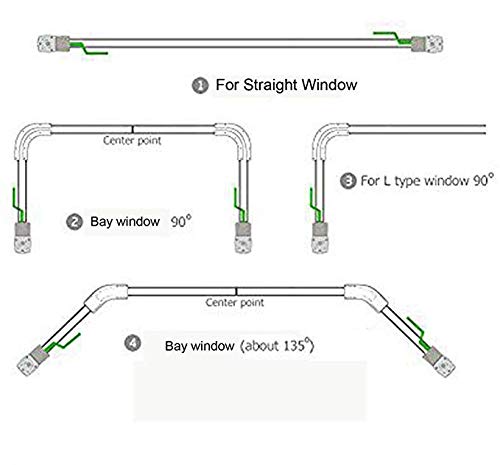 90 Degree U Type and L Type Window Electric Curtain Track Joiner.