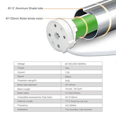AC100-260V Roller Blind Motor Remote Control.