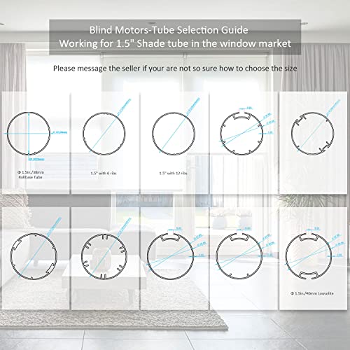 12V Hardwired with Remote Blinds Motor Kit Retrofit 38mm Tube.