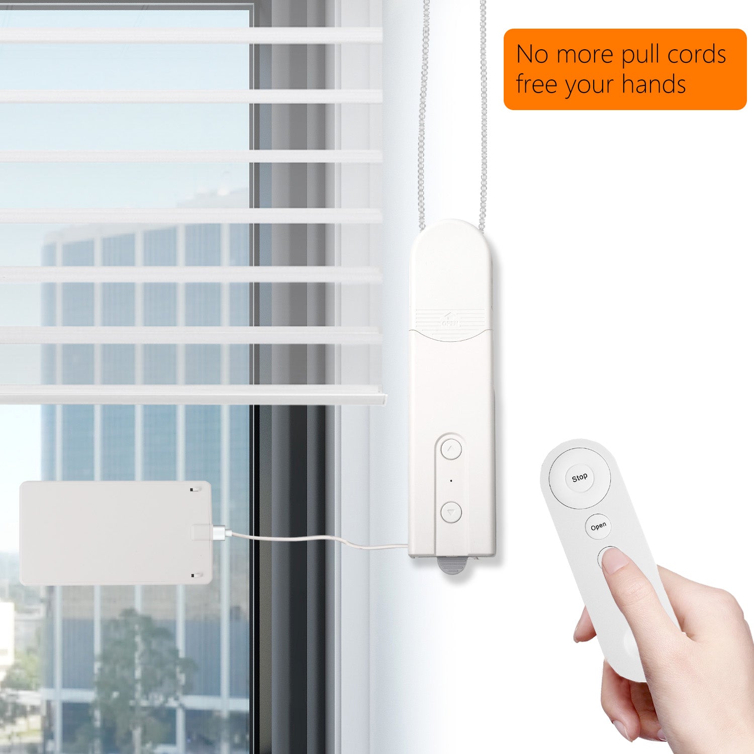 Chain Blinds Motor| DIY Smart Motorized Blinds  Turn Your Regular Curtains into Smart Shades.