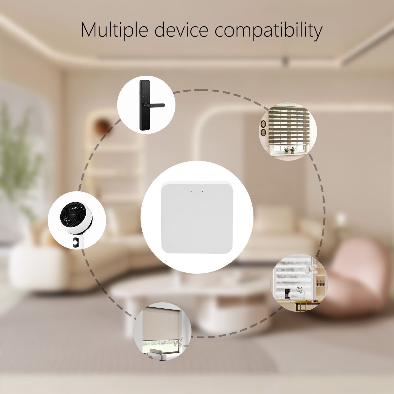 Smart Hub Gateway,Work with All Tuya ZigBee and Bluetooth Smart Products.