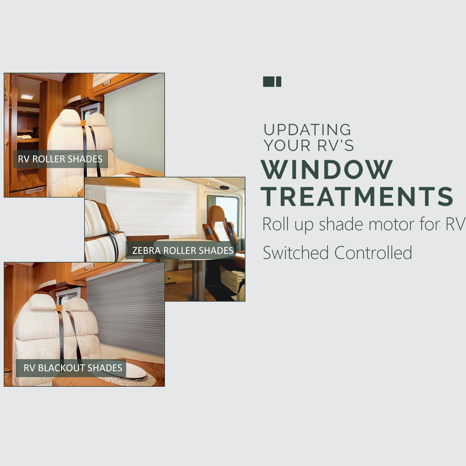 ES1612 DC12V DIY Electric Roller Blind/Shade Tubular Motor Kit(25mm-28mm).