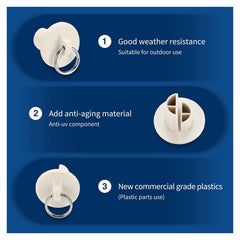 Spring Ball Cord Lock for Roller Shades - Outdoor Windproof Rope Stopper