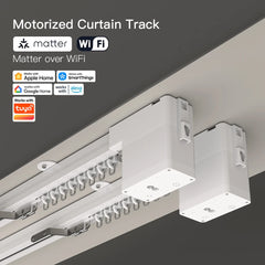 Matter over Wi-Fi Smart Curtain Motor Pair Panel Track Smart Home Electric Rail Work with Alexa Google Assistant Apple Homekit SmartThings