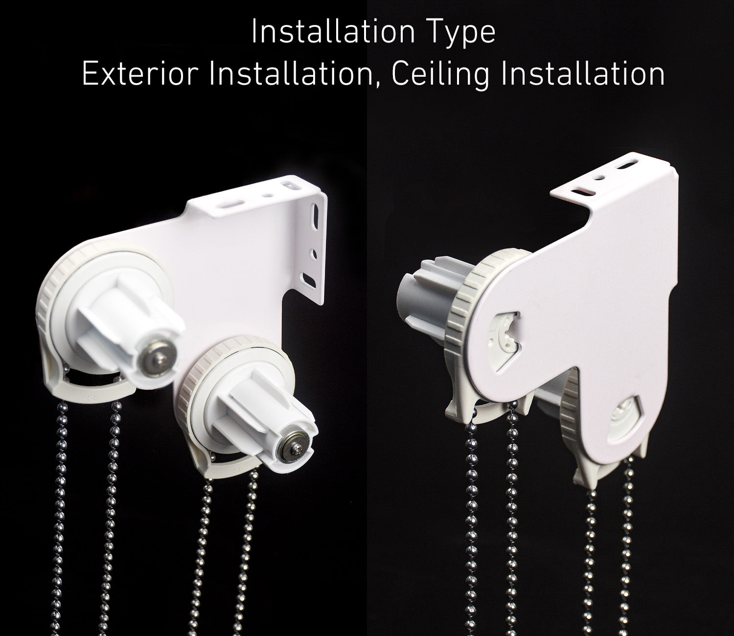 Double Roller Blind Bracket -Roller Blinds Replacement Parts Kit for 1.5"(38mm) Tube.