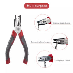 Chain Joining Pliers for Metal Chain Connector, Ball Metal Chain Splicing Pliers for Curtain Roller Blind Accessories, Durable Manual Combination Pliers for Blind Installation