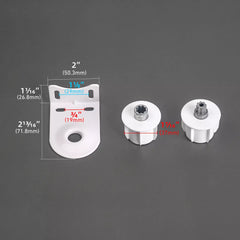 Roller Blinds Center Bracket | Roller Shade Clutch Coupler  For 38mm Tube, Two Shades Combined Together, Roller Blinds Connector