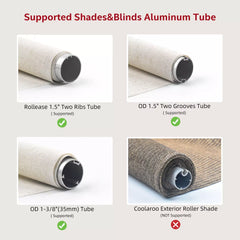 ERB25-1.1/28 Tubular motor for Roller Blinds, Zebra Blinds, Roman Blinds, Replacement Motor, or DIY Motorized Rollershade